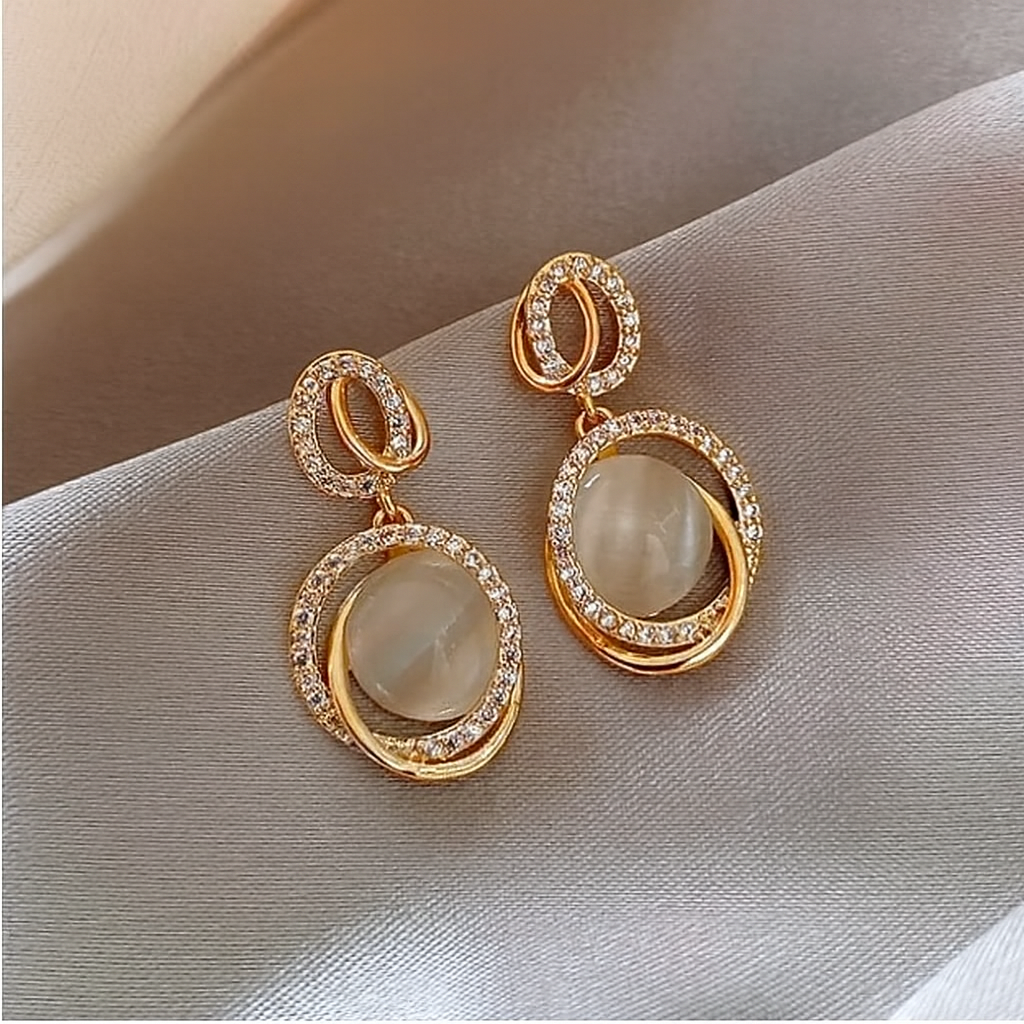 Moonlit Grace Drop Earrings