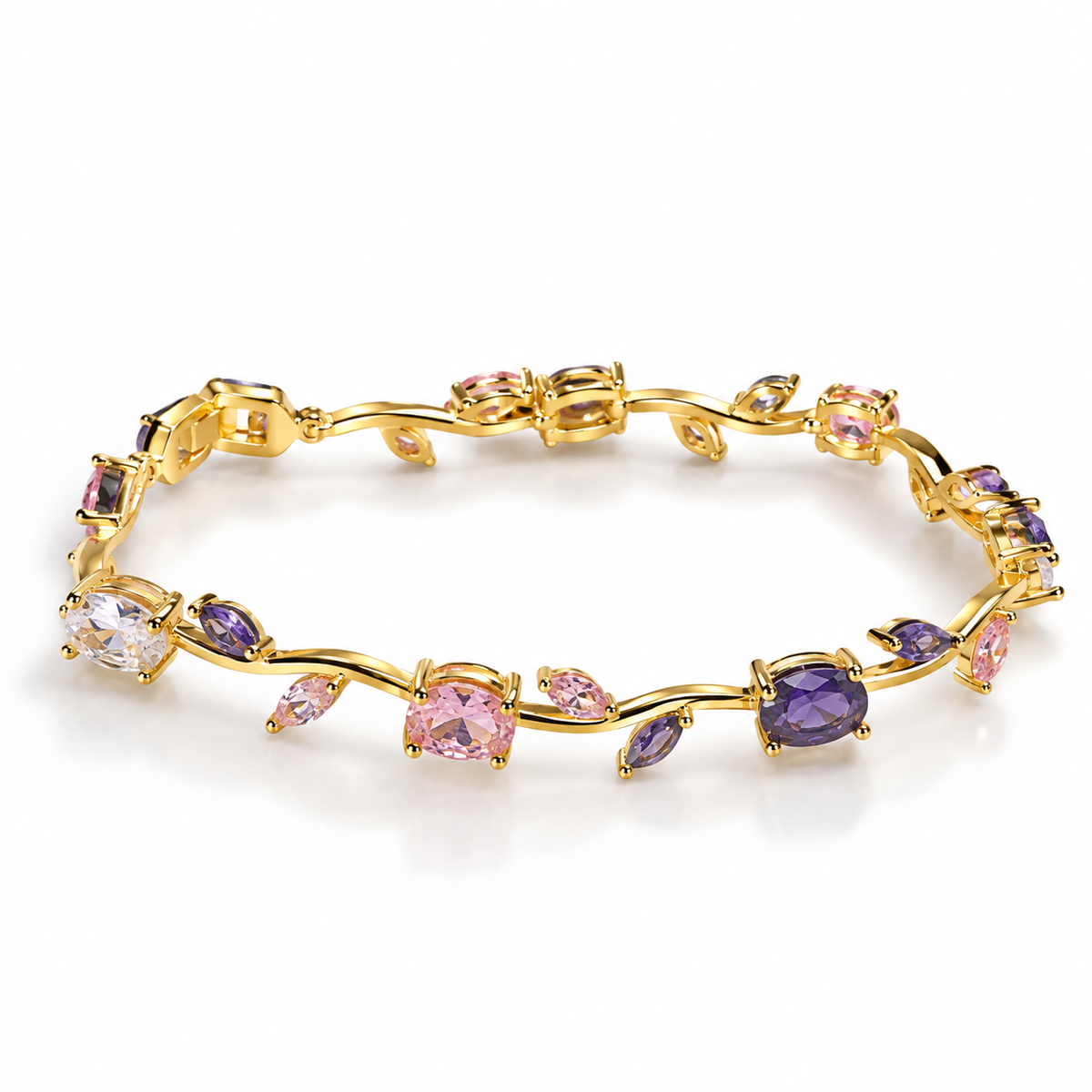 Blush Crystal Tulip Bracelet