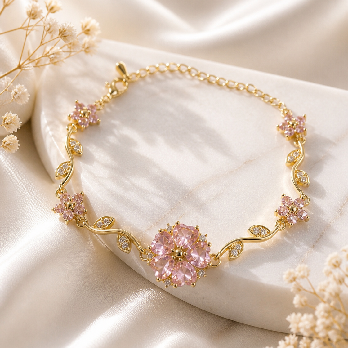Blush Vine Blossom Bracelet