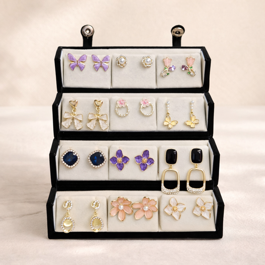 12 Pair Earrings Gift Box