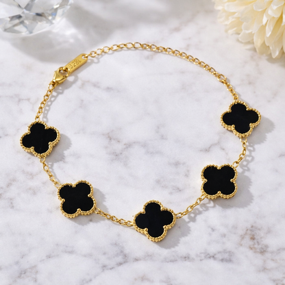 Black Clover Charm Bracelet