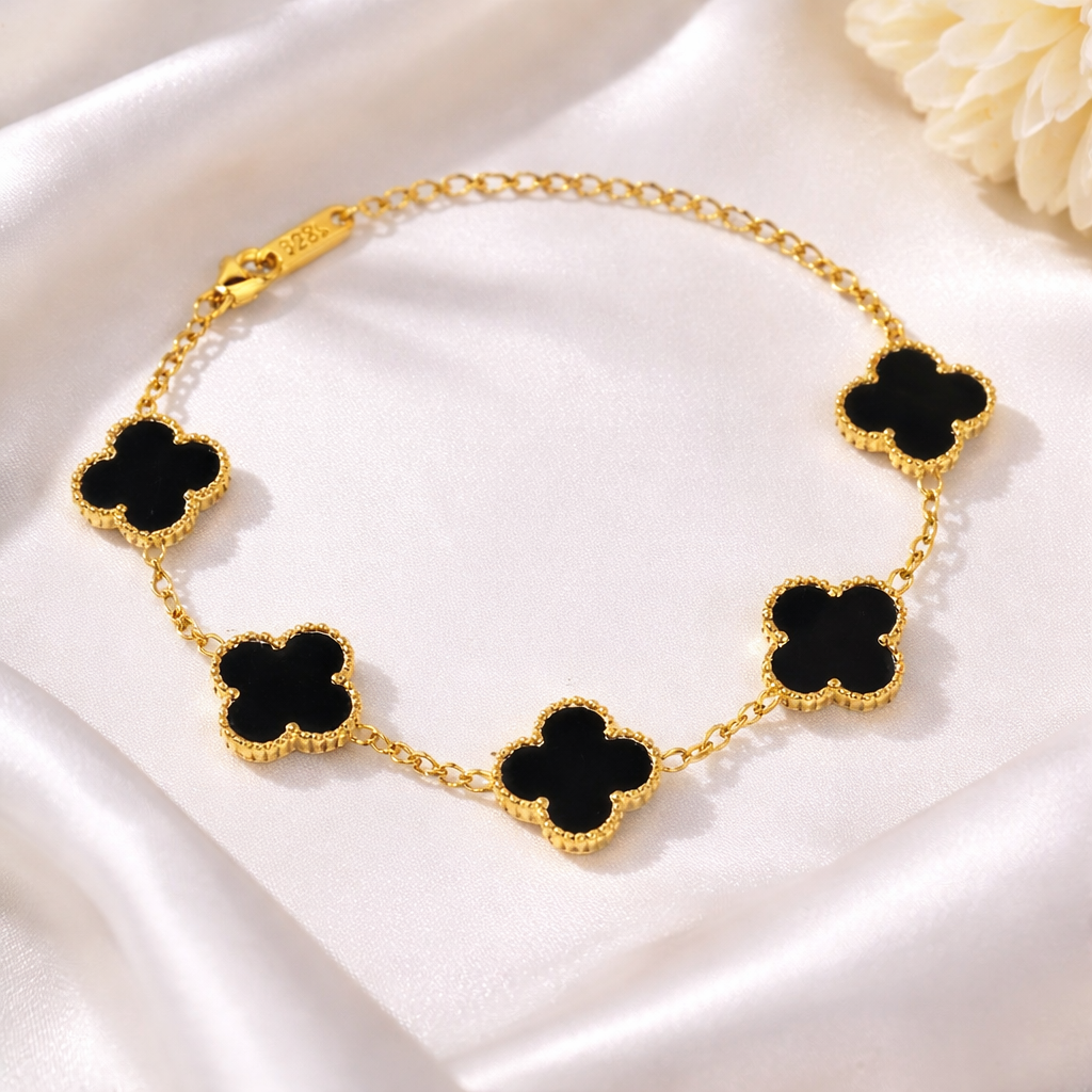 Black Clover Charm Bracelet
