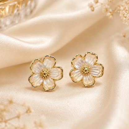 Pearl Daisy Earrings