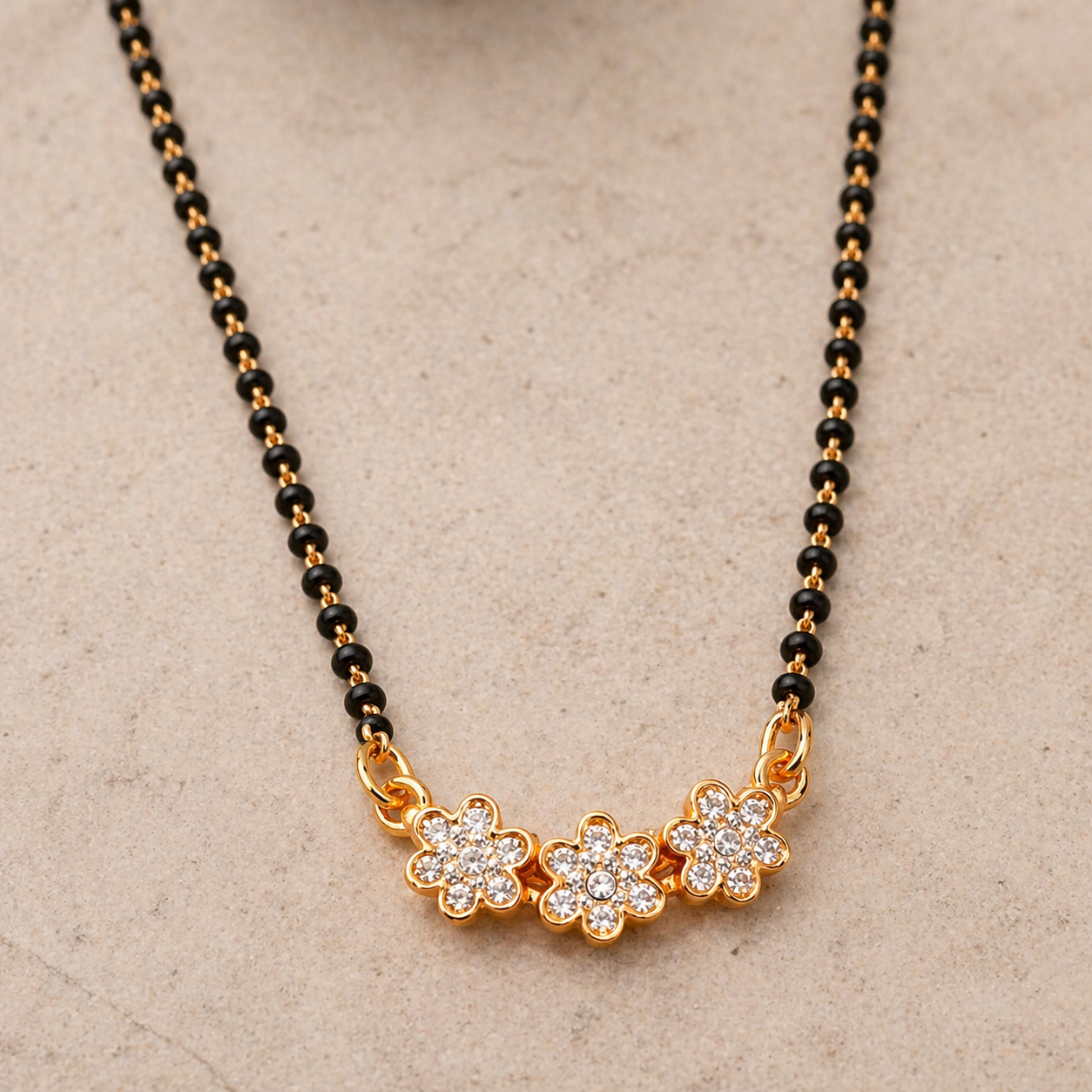 Floral Mangalsutra Necklace