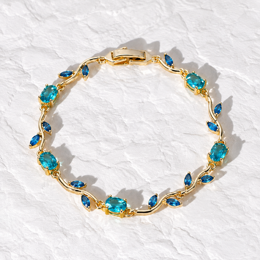 Sky Blue Tulip Bracelet