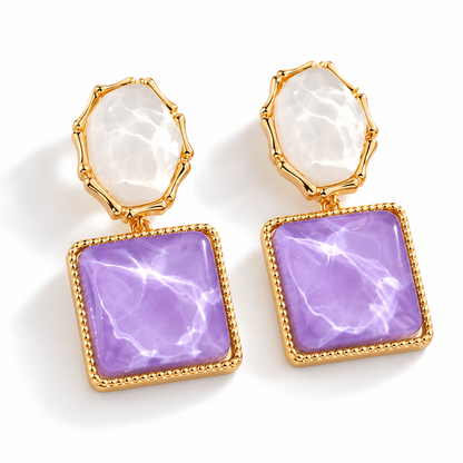 Lilac Drop Earrings