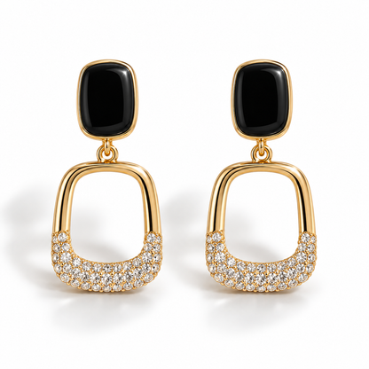 Noir Grace Drop Earrings