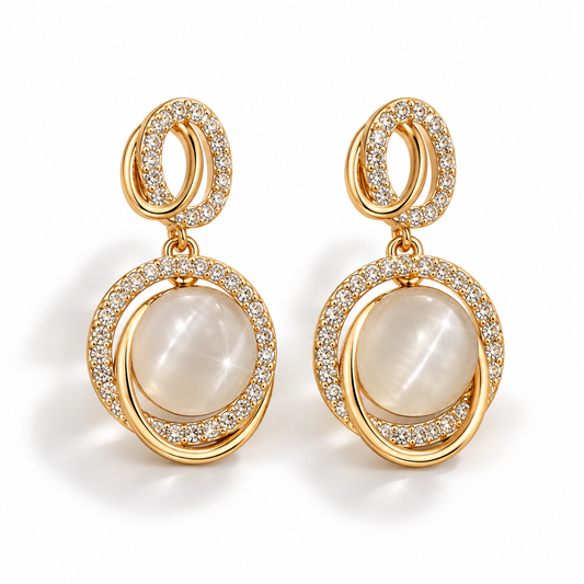 Moonlit Grace Drop Earrings