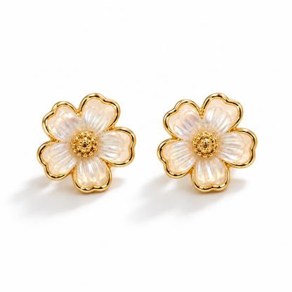Pearl Daisy Earrings