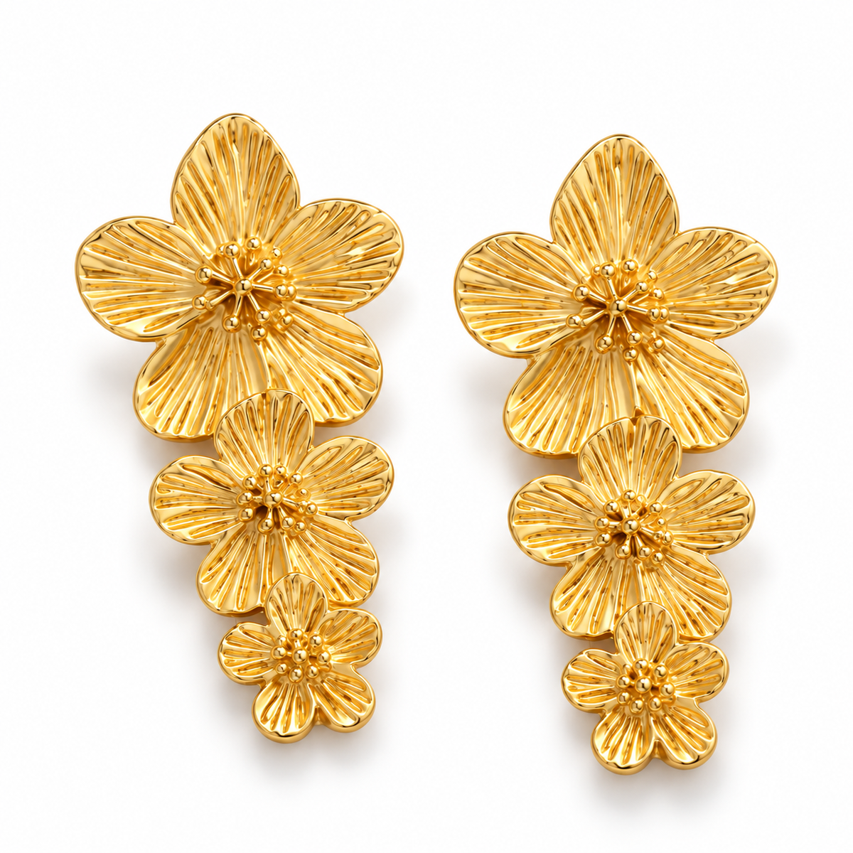 Bloom Gold Anti Tarnish Earrings