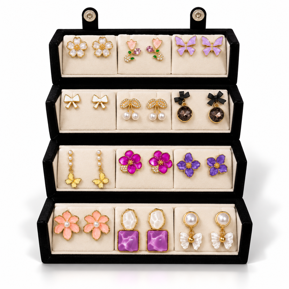 12 Pair Earrings Gift Box